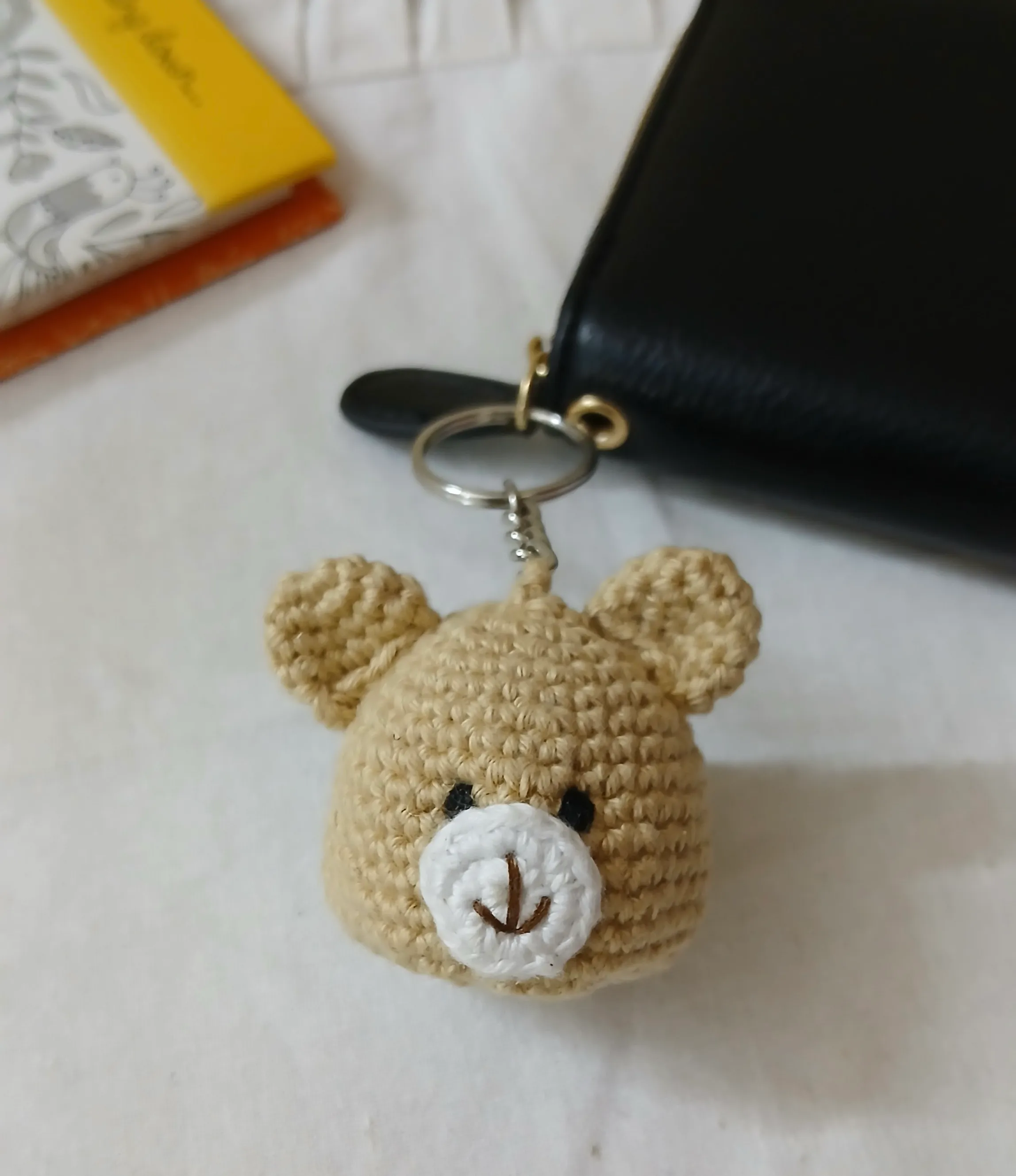 Crochet teddy keychains handcrafted